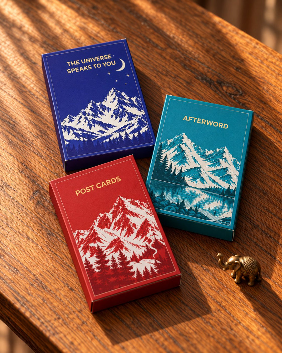 Card sets: The Universe Speaks to You, Postcards, Afterword