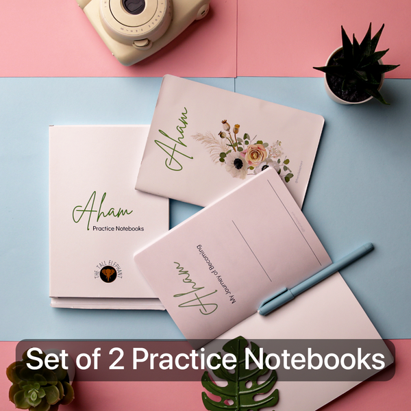 Aham Practice Notebooks (Set of 2)